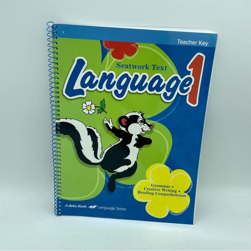 A  Beka Book Abeka Language  1 Seatwork Text 1st Grade Teacher Key 3rd Edition